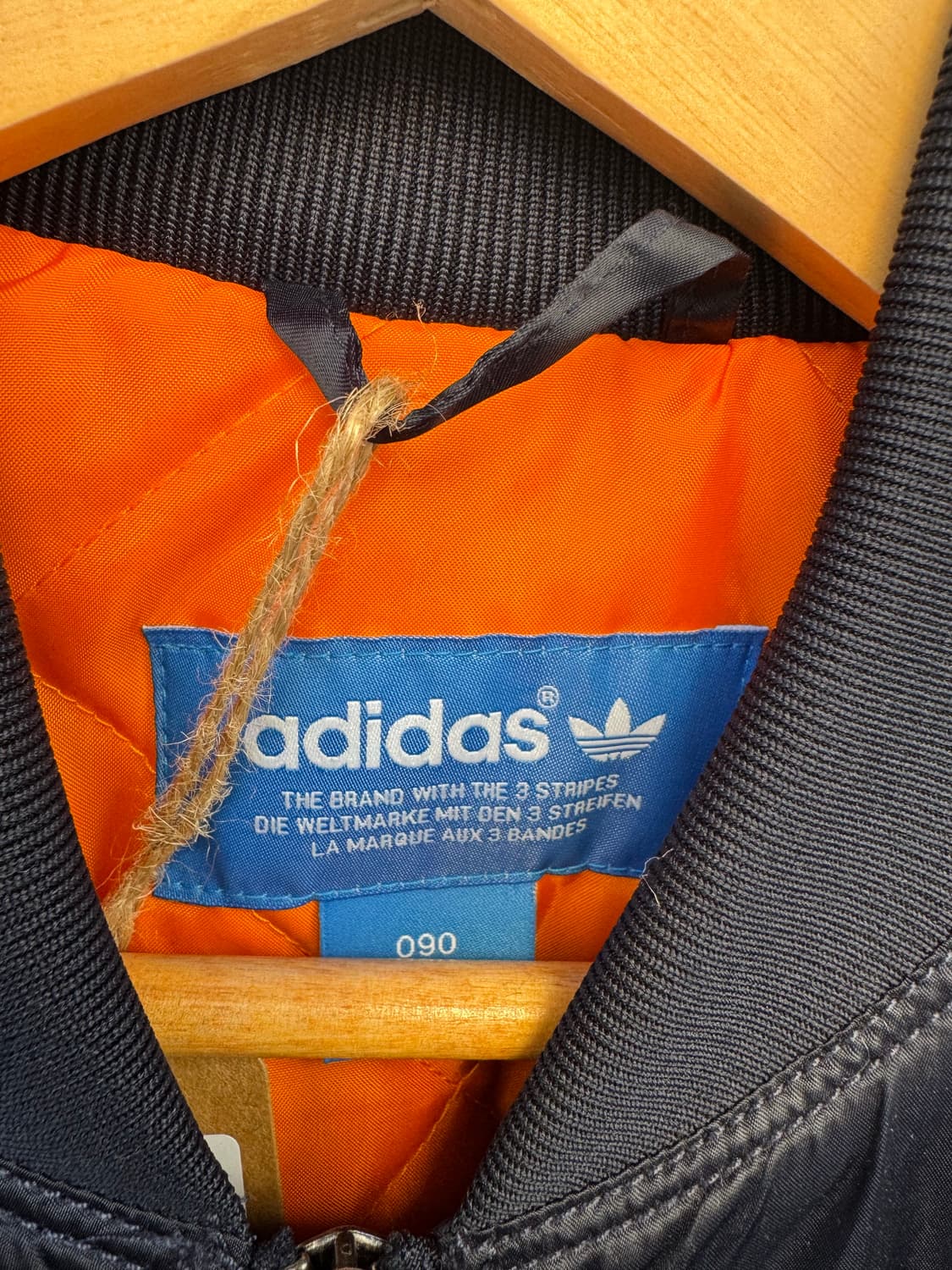 아디다스 누빔 네이비 MA1 블루종 자켓 항공점퍼 M 상품이미지3