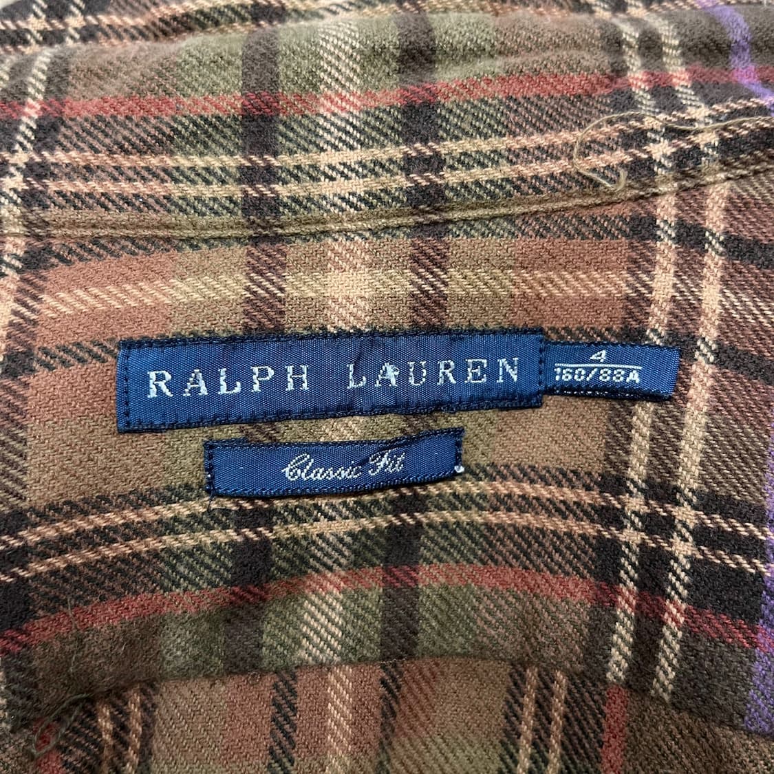 폴로 랄프로렌 브라운 체크 셔츠 상품이미지5