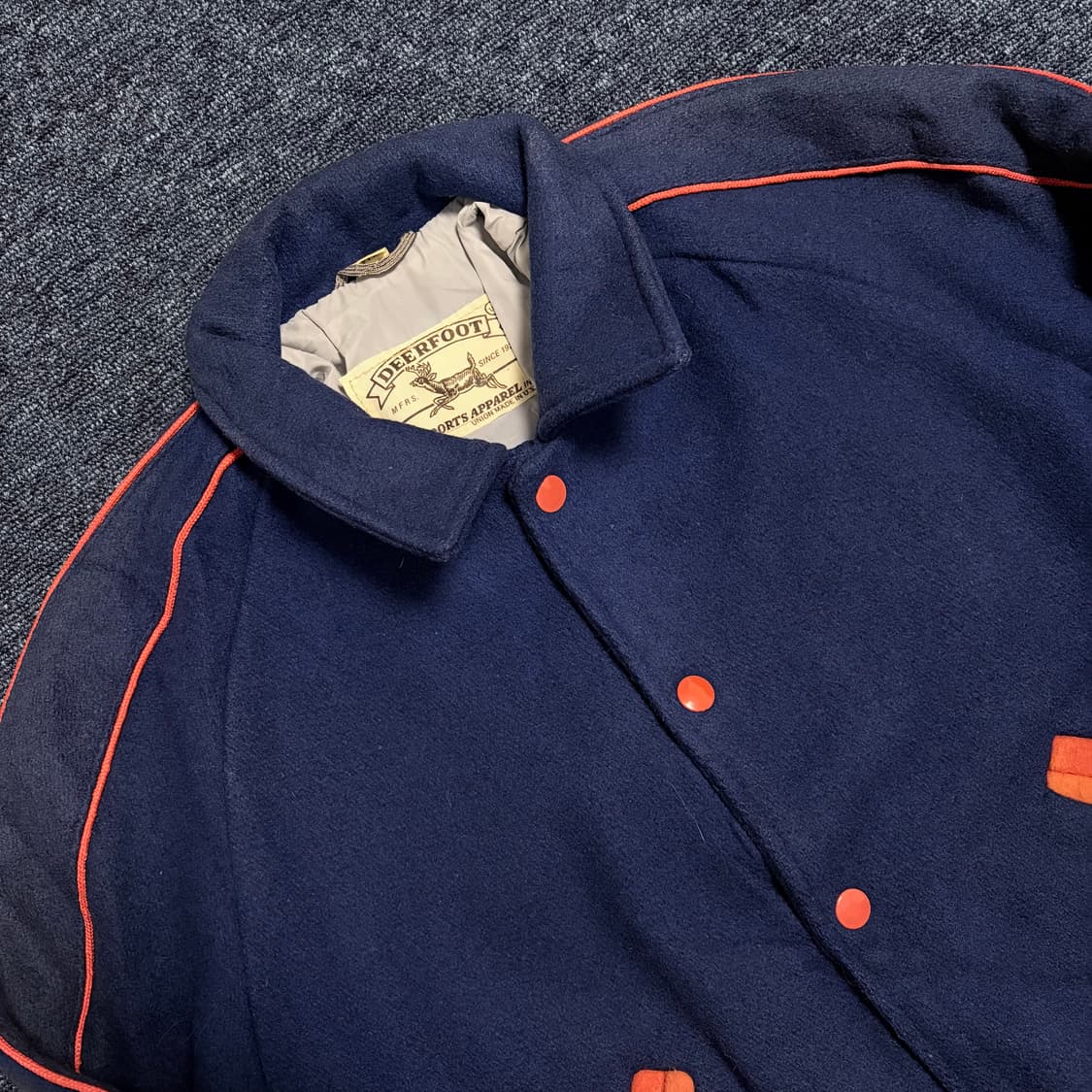 DEERFOOT 80s 빈티지 바시티 자켓 상품이미지3