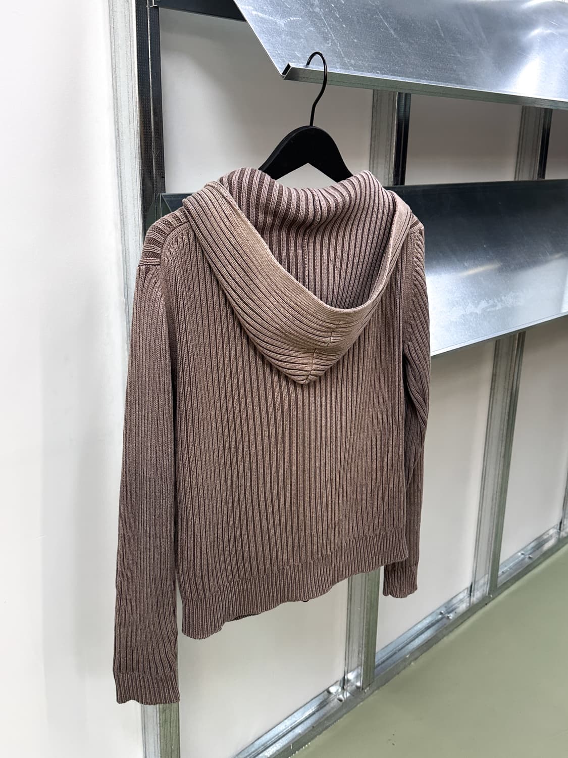 comme ca walk ribbed washed zip knit 상품이미지3