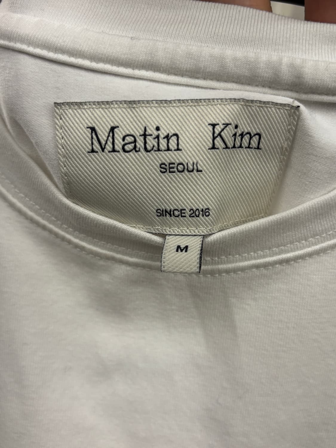 마뗑킴 써클 로고 반팔 티셔츠 M 상품이미지4
