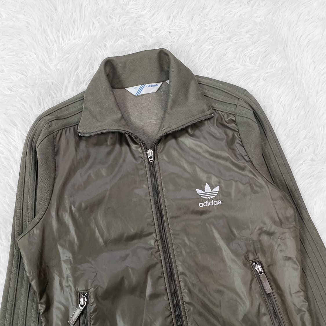 아디다스 불꽃 로고 y2k 트랙탑 져지 카키 브라운 상품이미지3