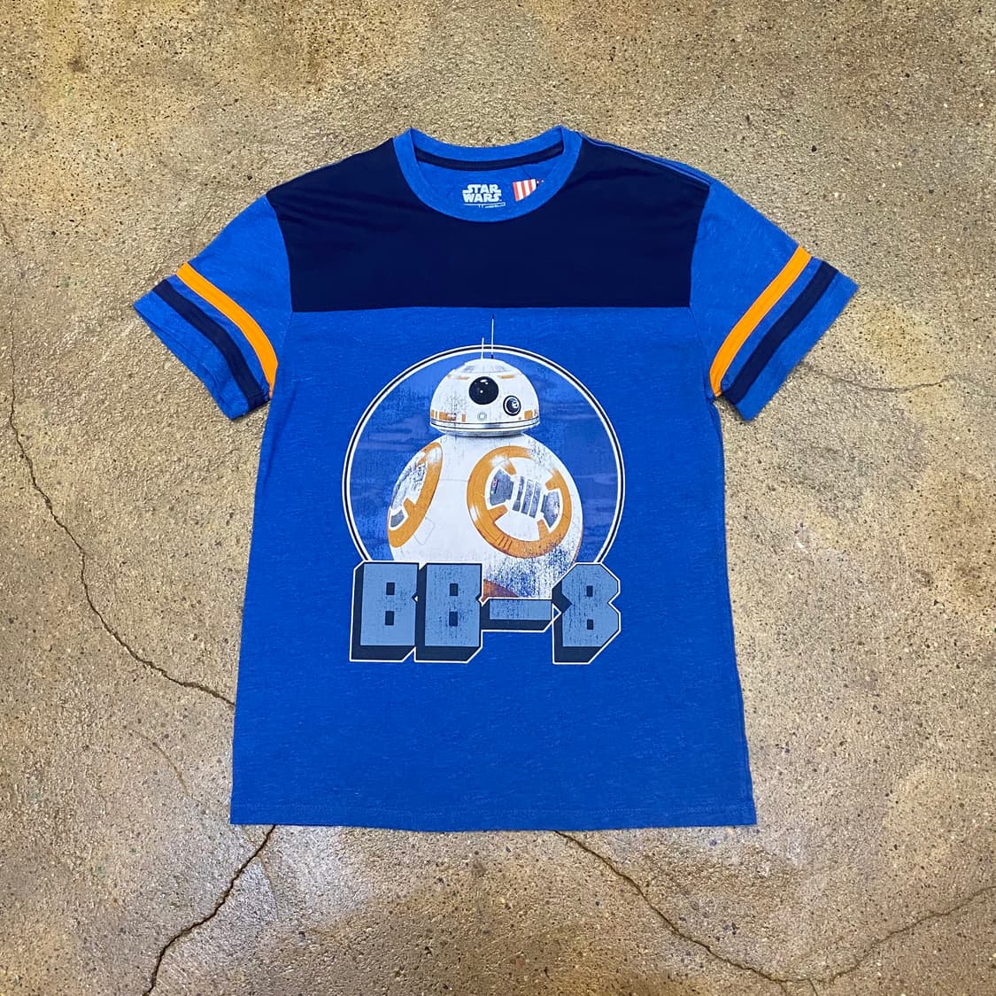 미국 빈티지 스타워즈 BB-8 프린팅 반팔티 카툰티 상품이미지1