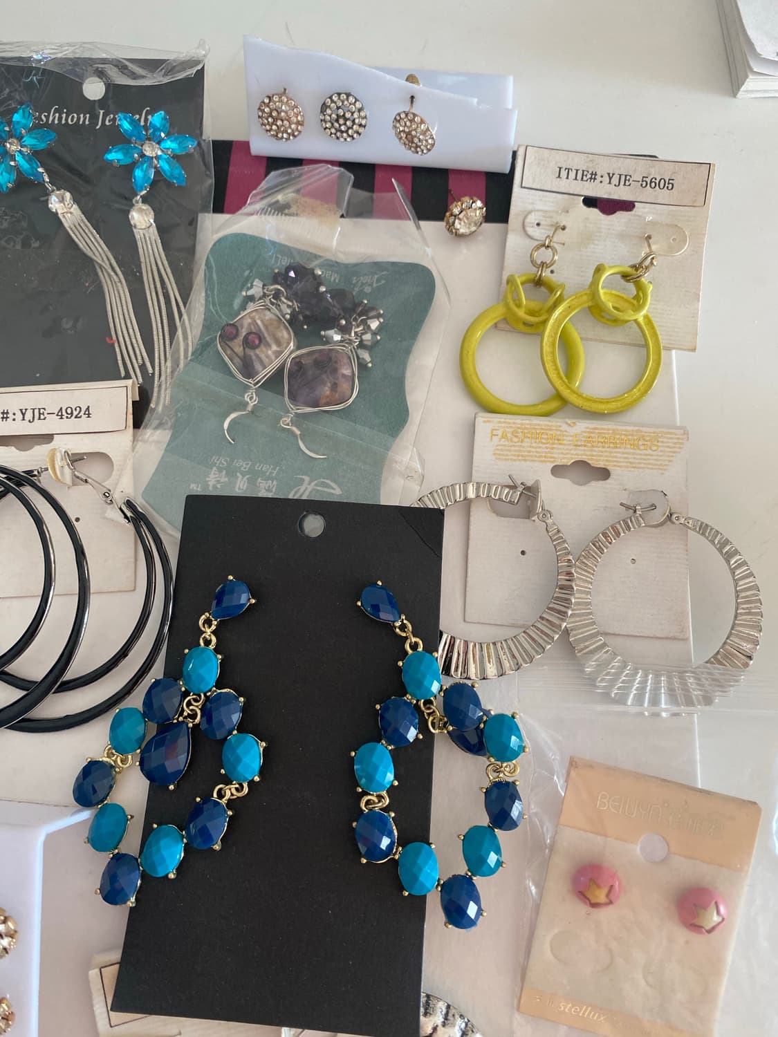 새상품 화려한 귀걸이 20세트 상품이미지7