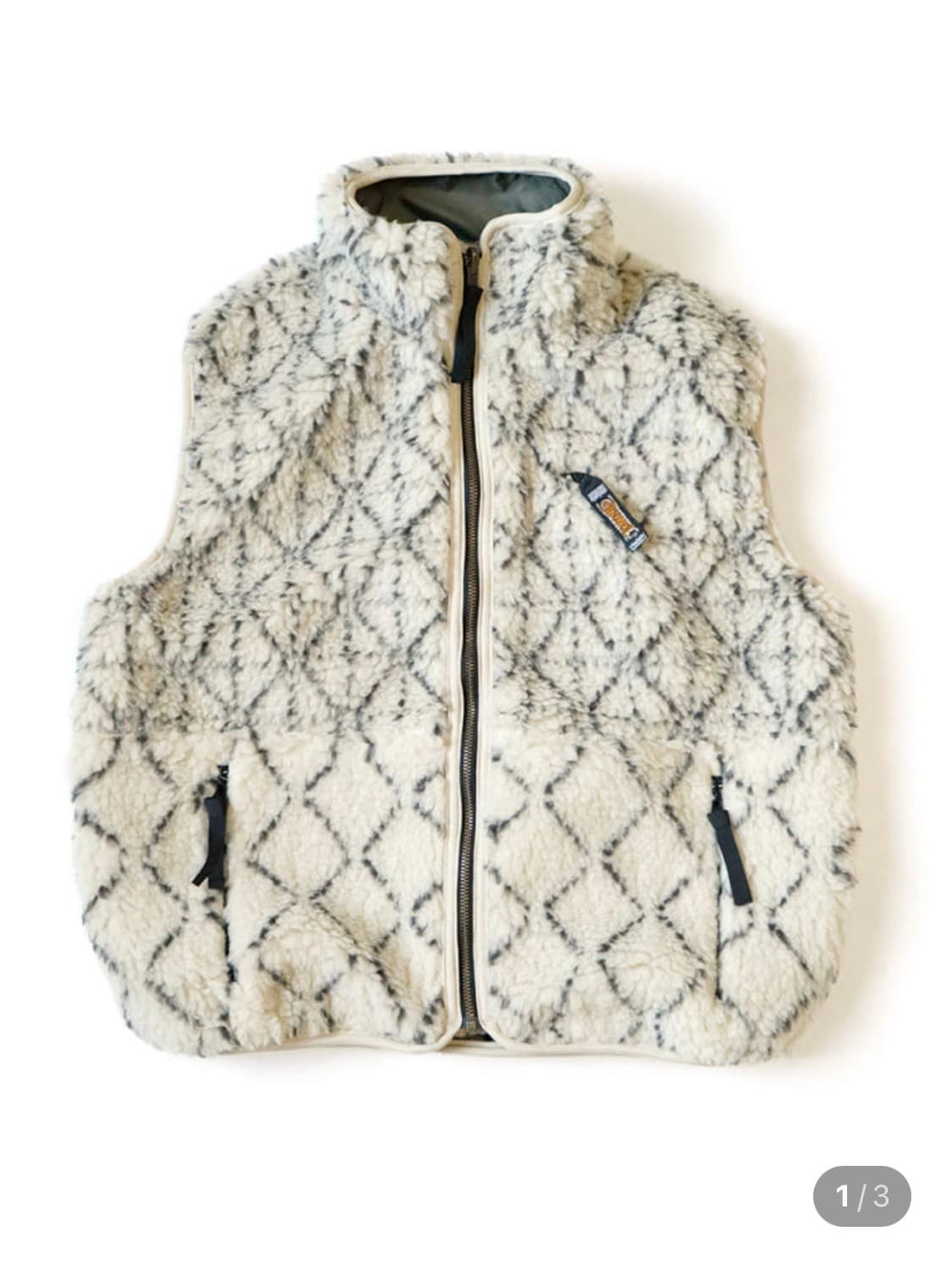 캐피탈 사시코 보아 플리스 리버시블 베스트 키나 리 상품이미지7