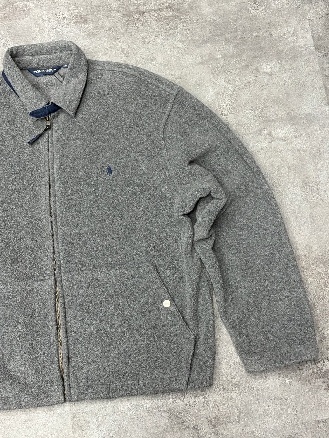 폴로 랄프로렌 골프 플리스 집업 자켓 회색 상품이미지4