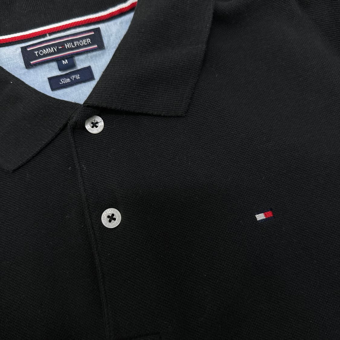 타미힐피거 카라티 반팔티셔츠 블랙 M 상품이미지2