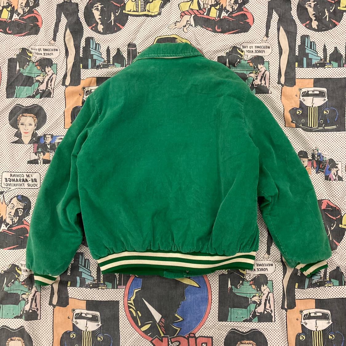 80s birdie USA 빈티지 골덴 스타디움 자켓 상품이미지3