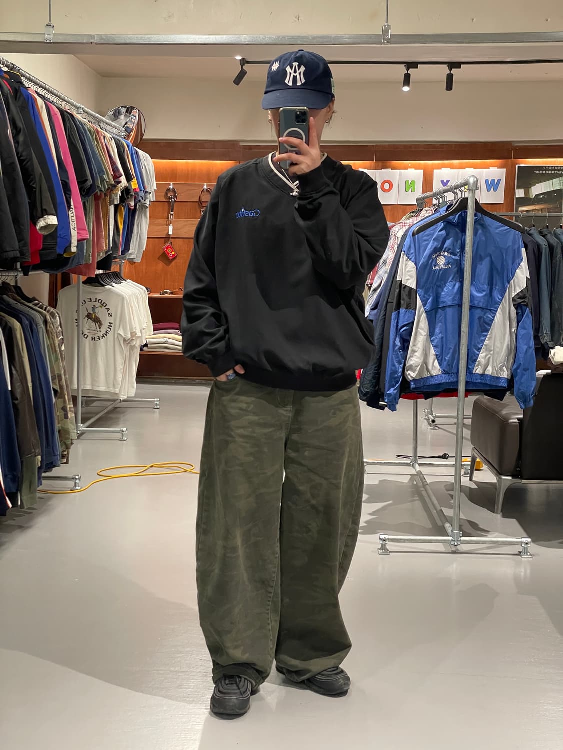 빈티지 v넥 바람막이 웜업   상품이미지2