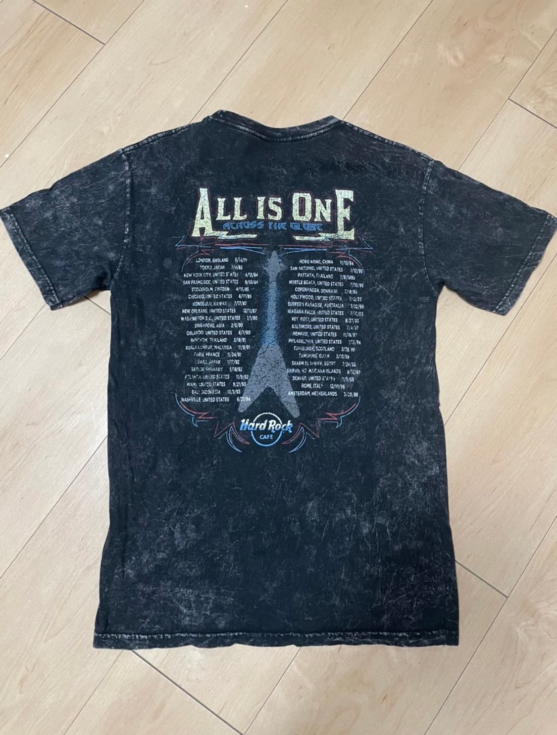 Hardrock guitar 하드락 카페 기타 티셔츠 S 상품이미지2