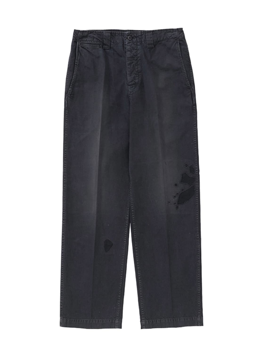 비즈빔 25SS WIDE CHINO PANTS CRASH BLACK 5 상품이미지1