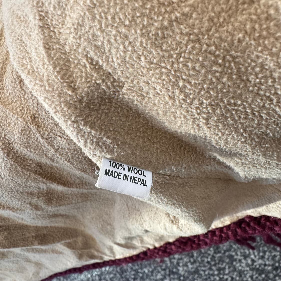 네팔 핸드메이드 퓨어울 히피 가디건 (M)  상품이미지7