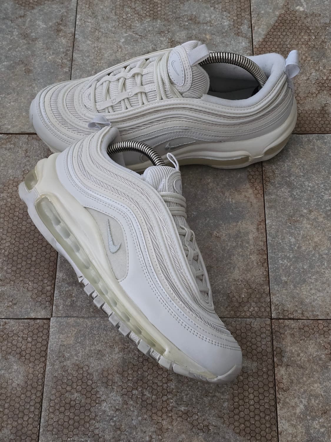 (240)나이키 에어맥스 97 트리플 화이트 상품이미지5