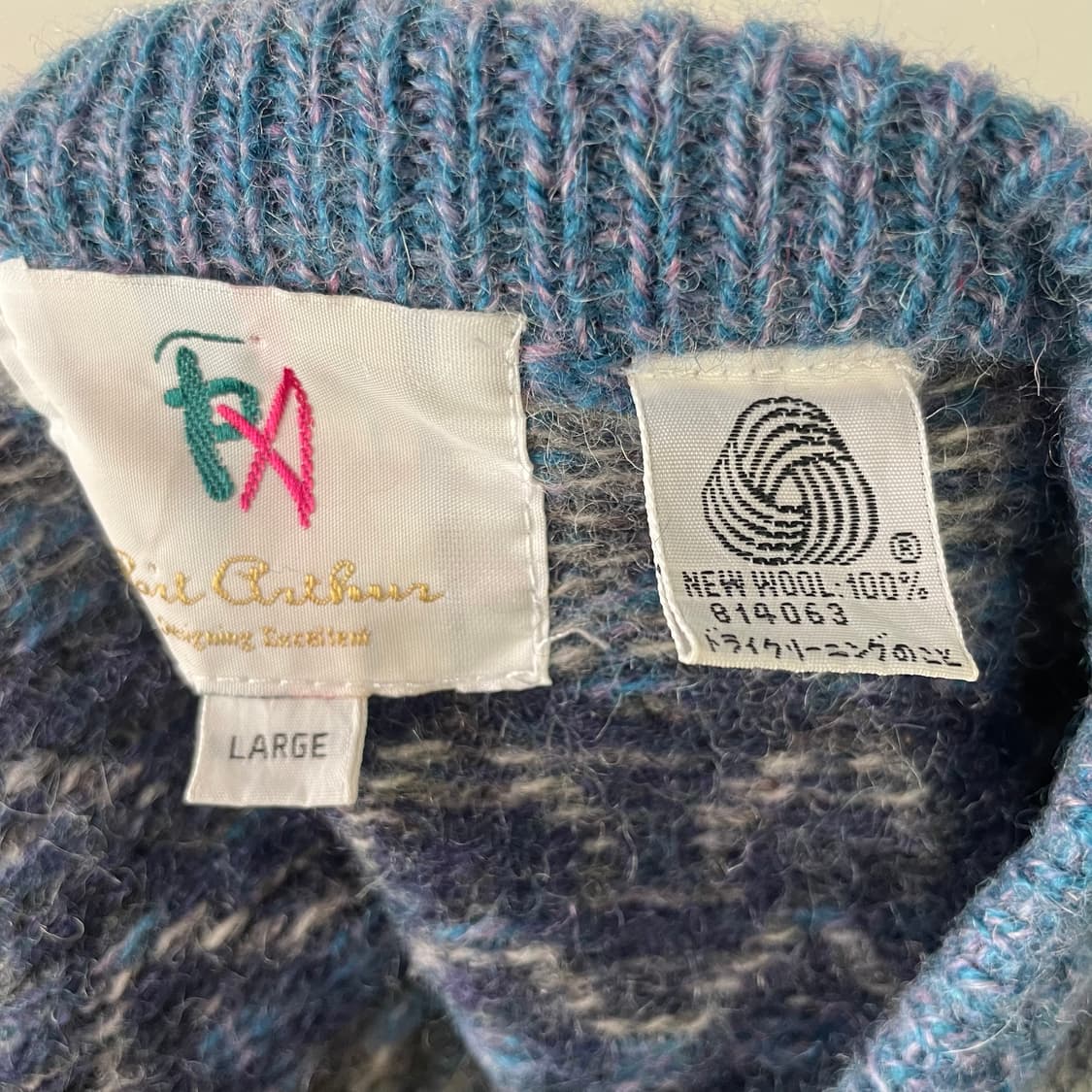 빈티지 노르딕 퓨어 울 라운드 니트 상품이미지8