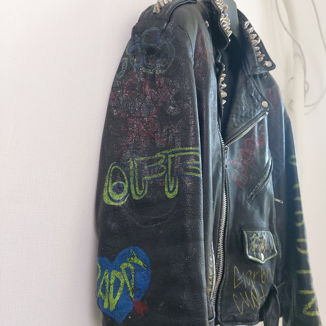 아메리칸 빈티지 펑크 레더자켓 상품이미지6