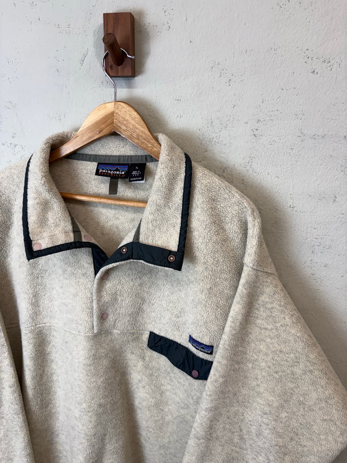 파타고니아 90s USA 신칠라 오트밀 그린 상품이미지4