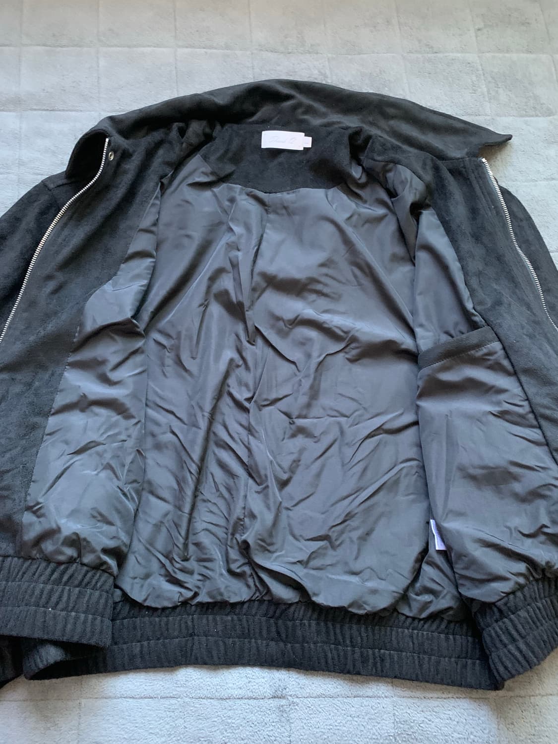 블랙 스웨이드 자켓 L 상품이미지8
