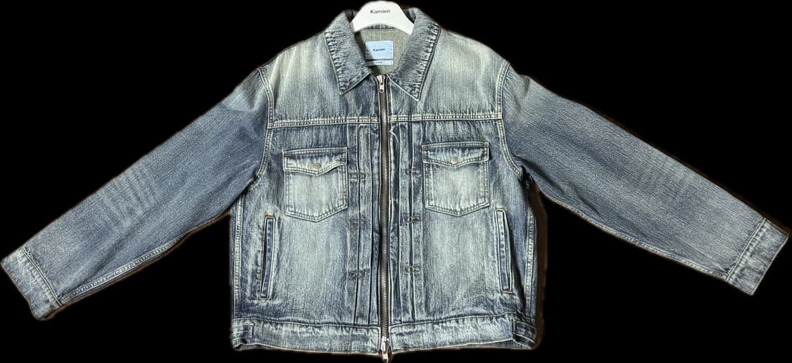 Kamien 카미엔 crop trucker jacket  상품이미지1
