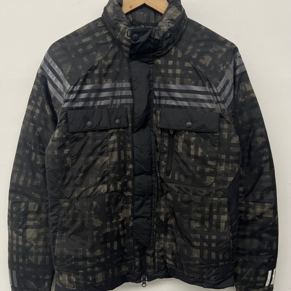 아디다스 블랙 패턴 패딩 점퍼 s 상품이미지2