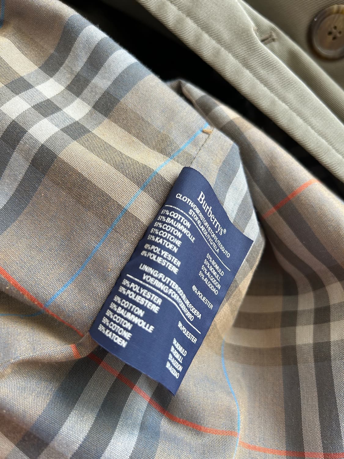 버버리(Burberrys) 남성 빈티지 트렌치코트 상품이미지2