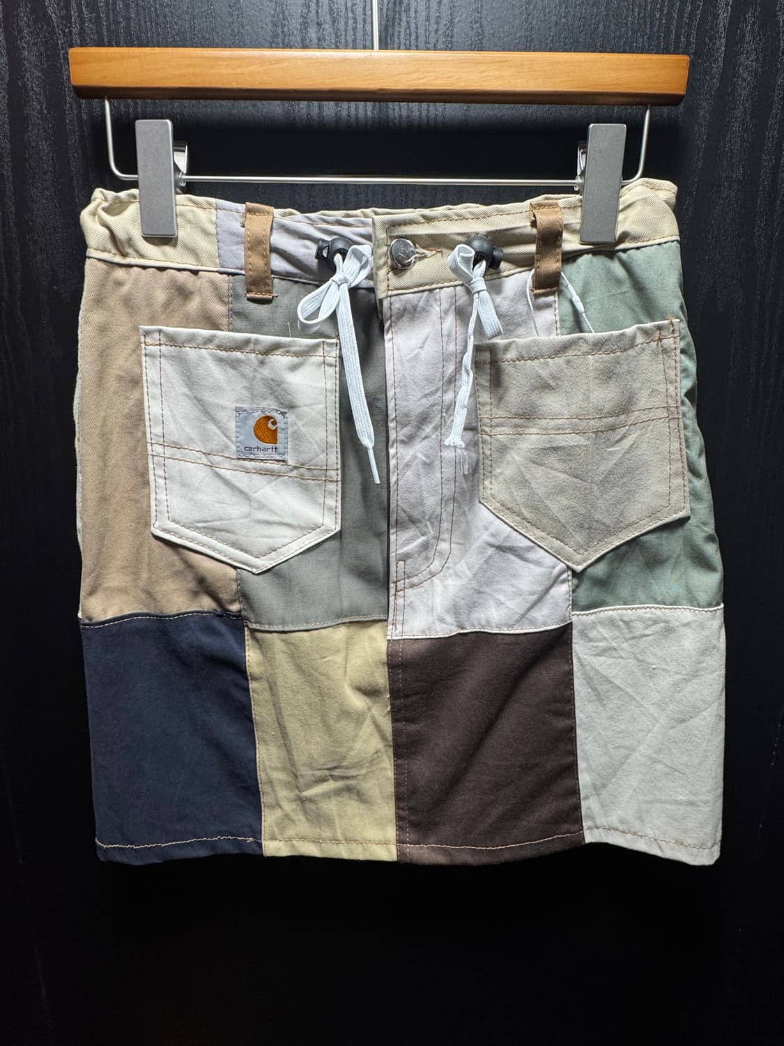 carhartt skirt 커스텀 포켓 브라운 스커트 상품이미지1
