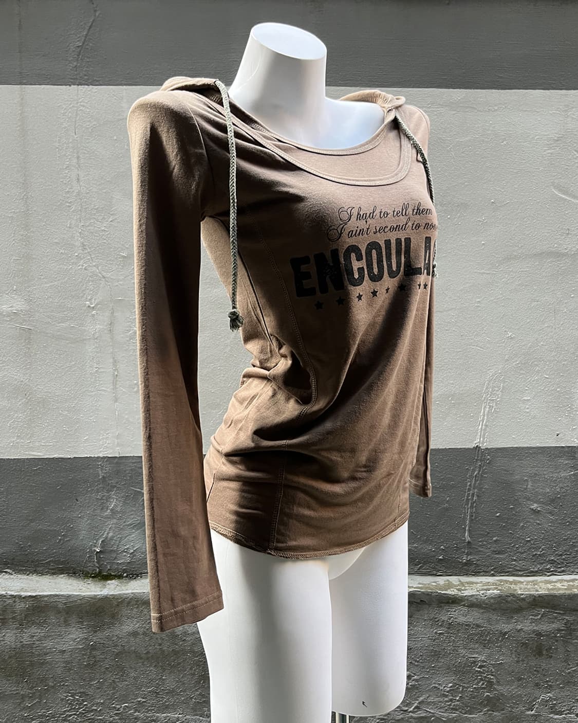 00's Grunge Wash Hood Long Sleeves 상품이미지3