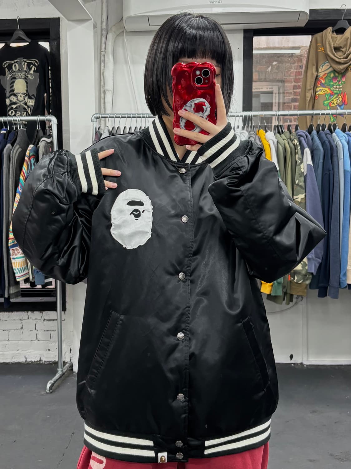 베이프 리버시블 빅사루 바시티  상품이미지3