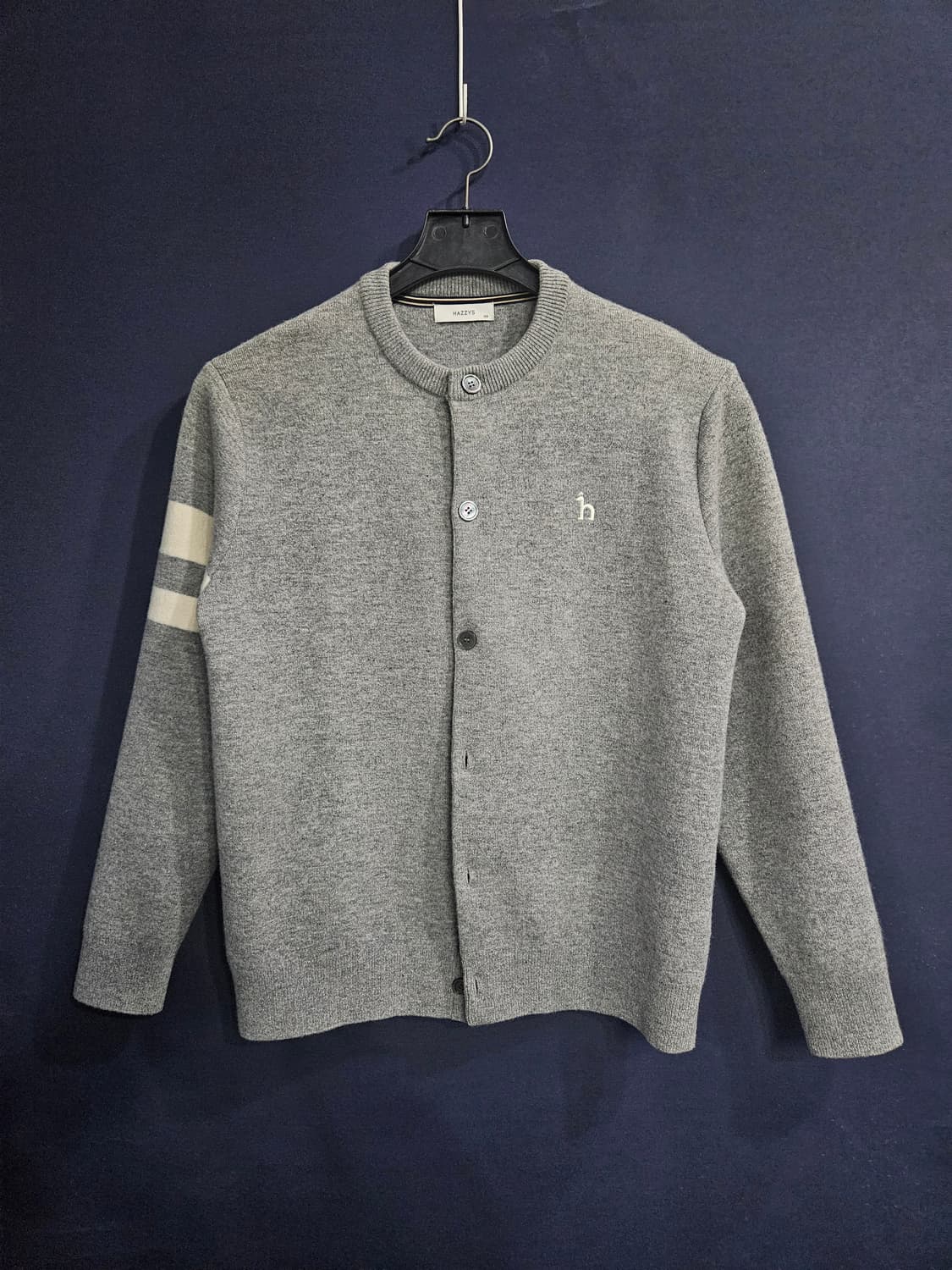 헤지스 그레이 남성 100 가디건  상품이미지1