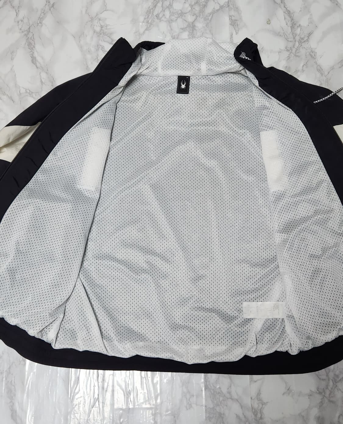 스파이더 검흰 바람막이 후드 자켓 상품이미지6