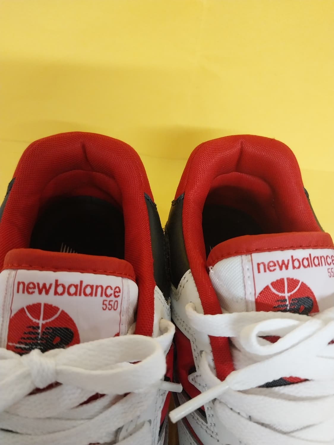 남성 뉴발란스 550 화이트레드 운동화 (245) 상품이미지5