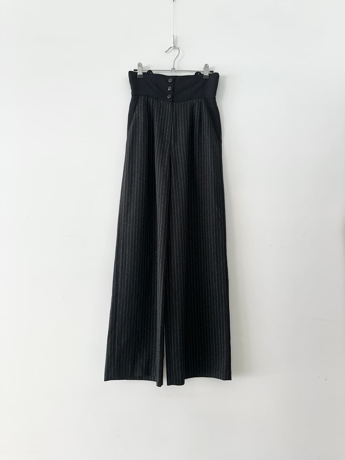 Stripe high button slacks 상품이미지1