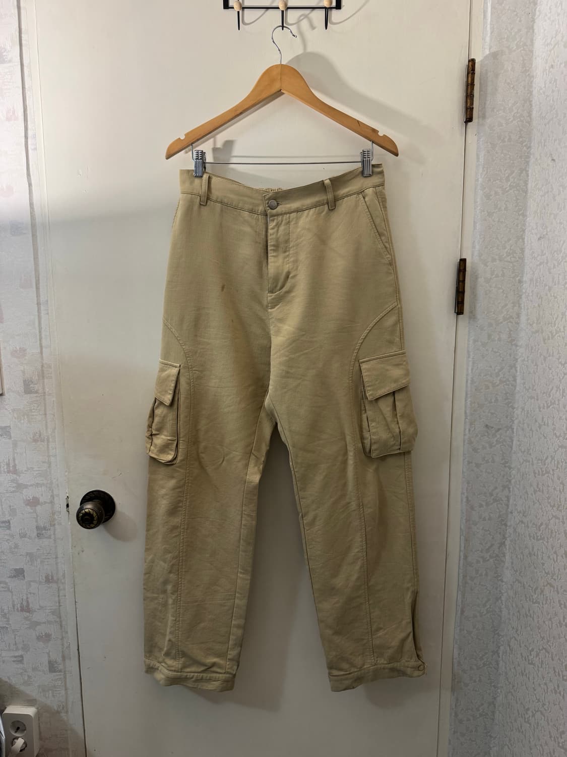 아워스코프 와이드 카고팬츠 베이지(2) 상품이미지1