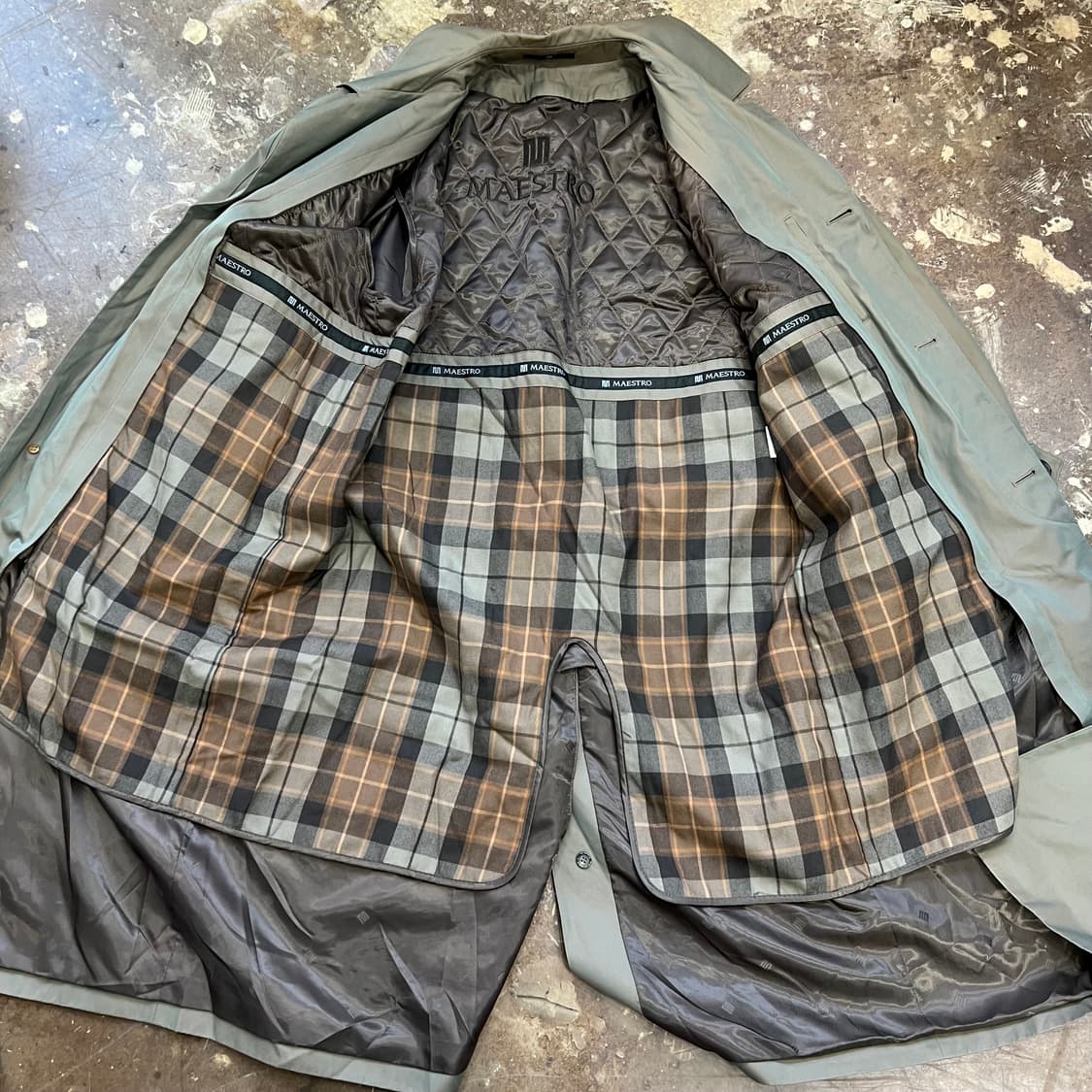 100) 마에스트로 누빔 트레치코트 코트 상품이미지7