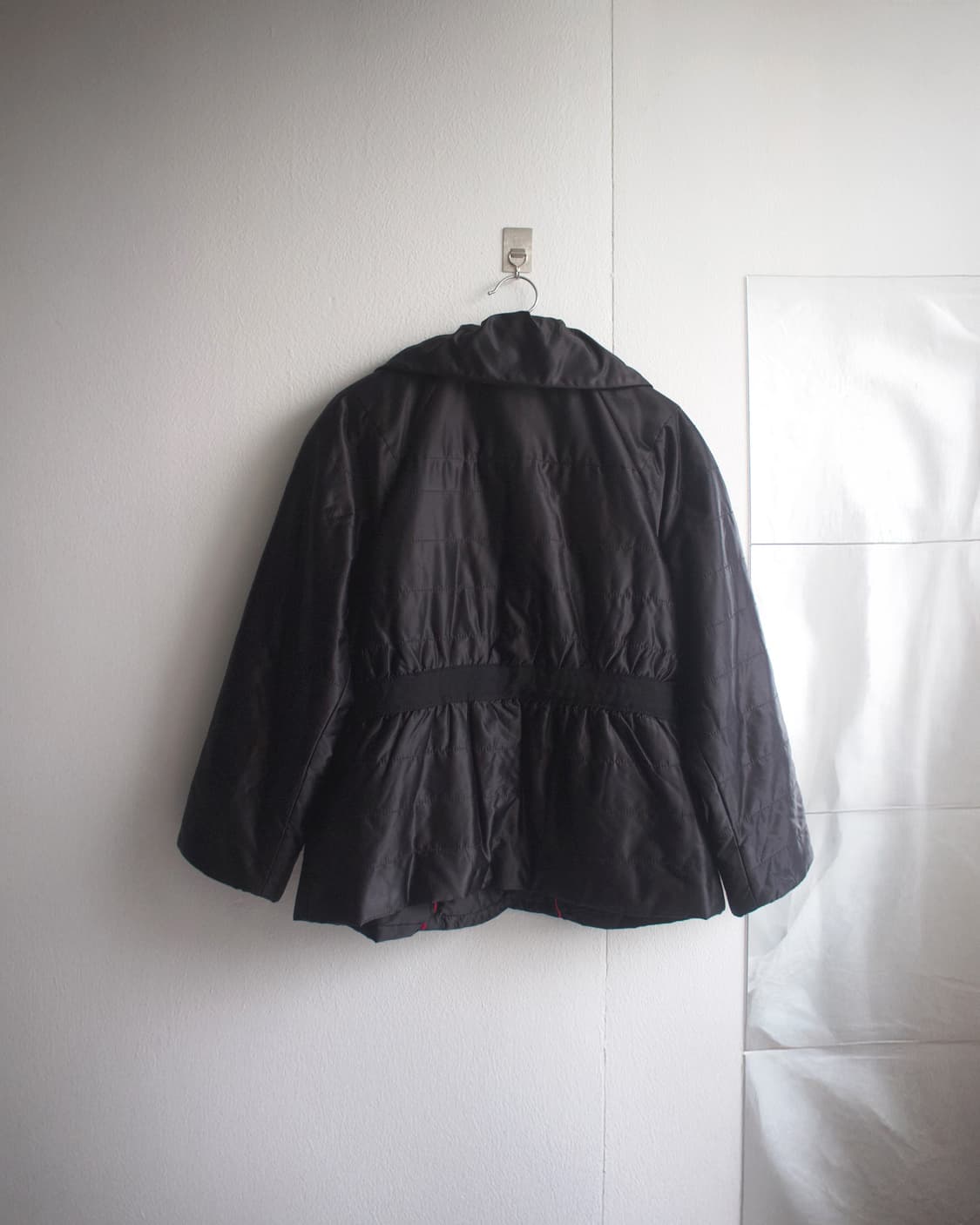 shirring round collar padded coat 상품이미지2