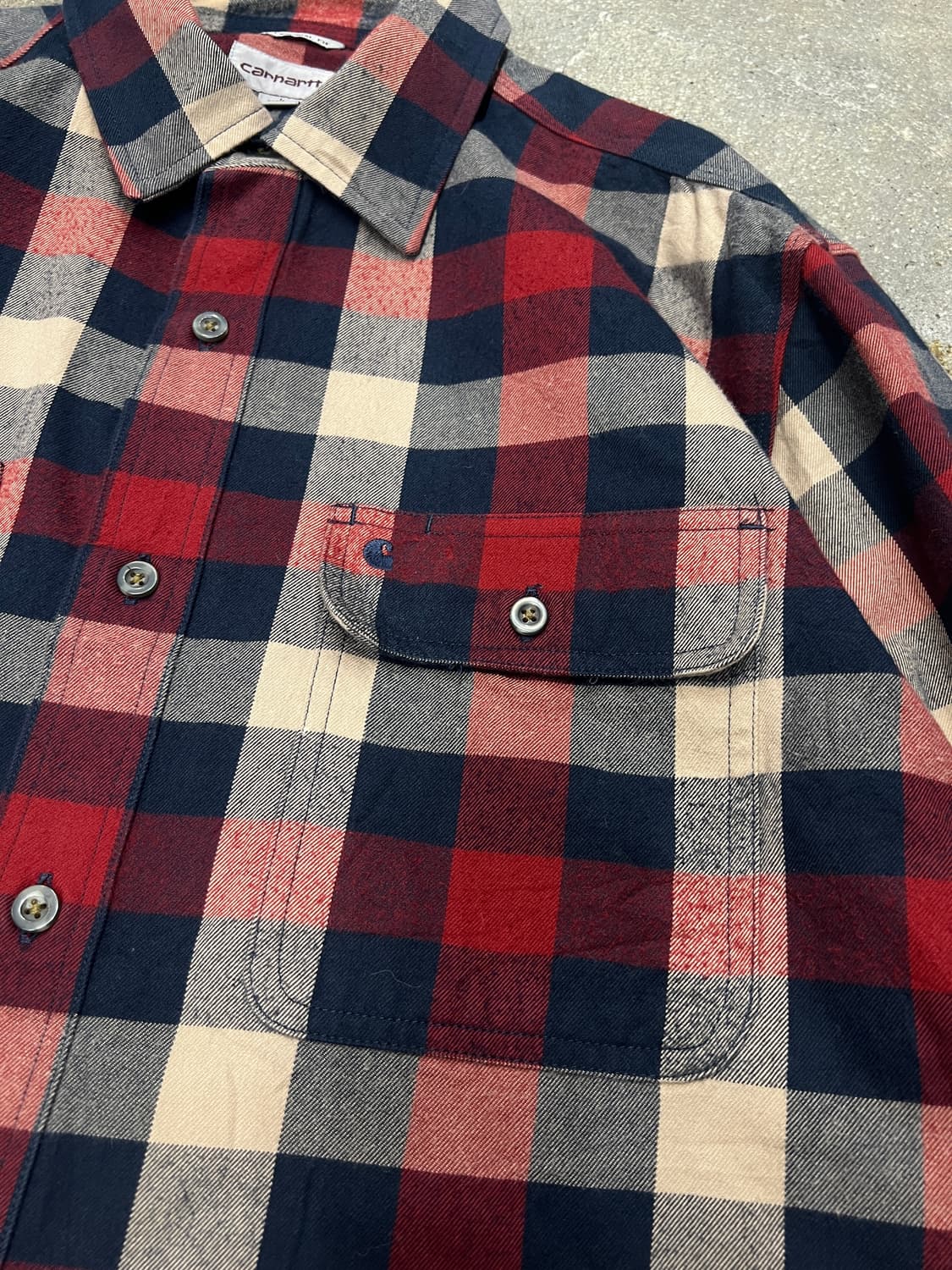 칼하트 루즈핏 헤비웨이트 코튼 플란넬 셔츠 상품이미지2