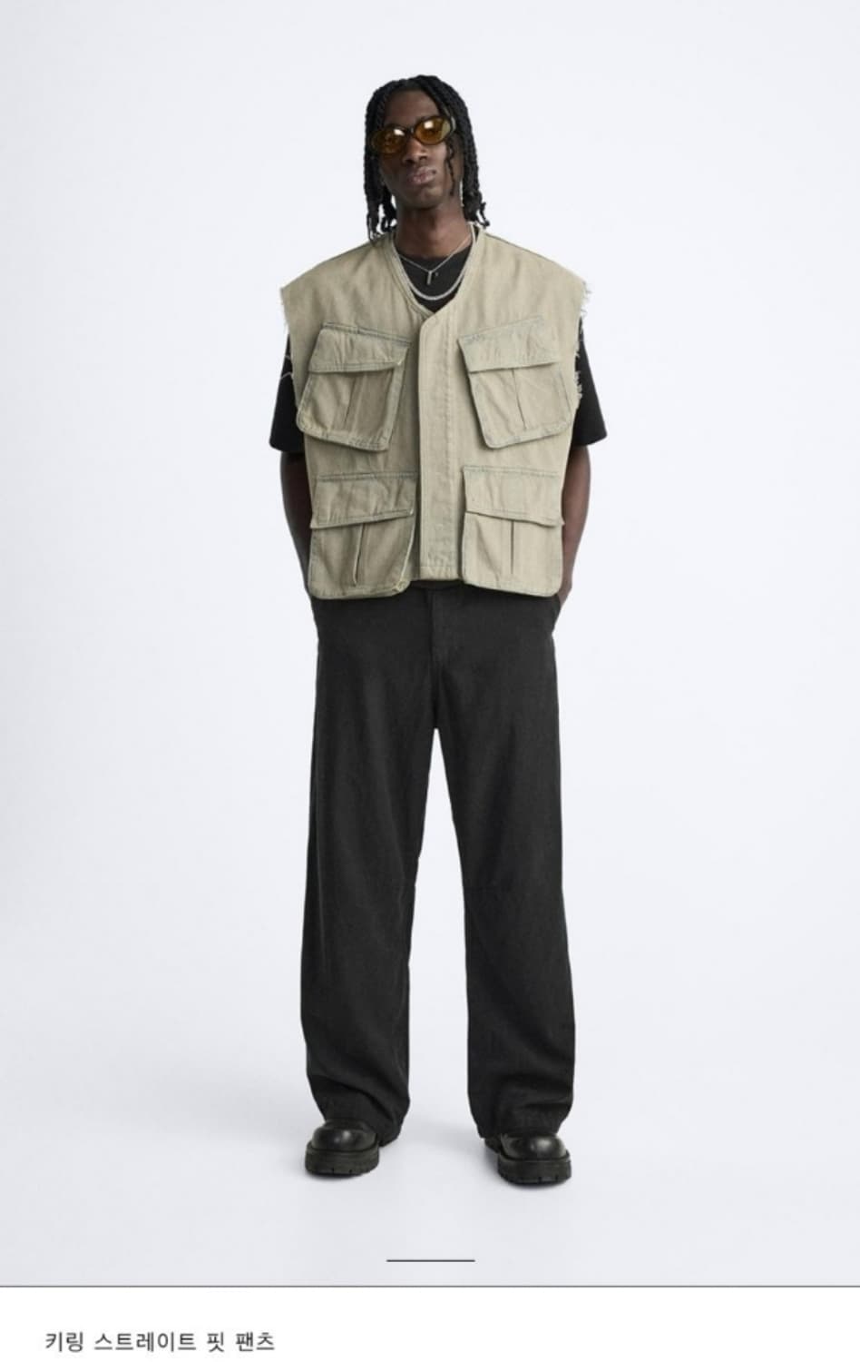 (구매)Zara 키링 스트레이트핏 팬츠 38 상품이미지2