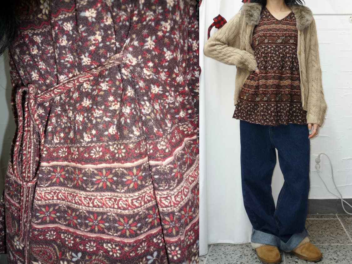 Hippie ribbon blouse 상품이미지1