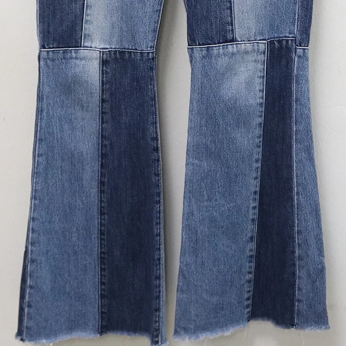 EVRIS 데님 패치워크 부츠컷 팬츠 62021 상품이미지4