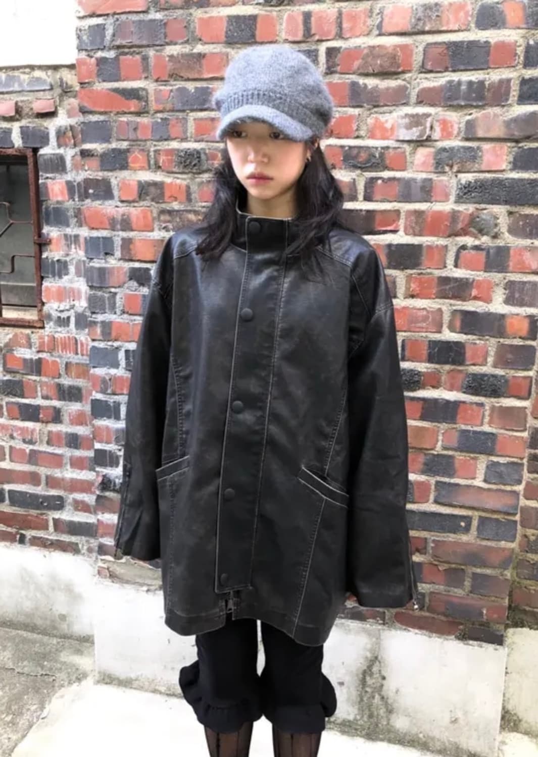 빈티지 레더 자켓  상품이미지2