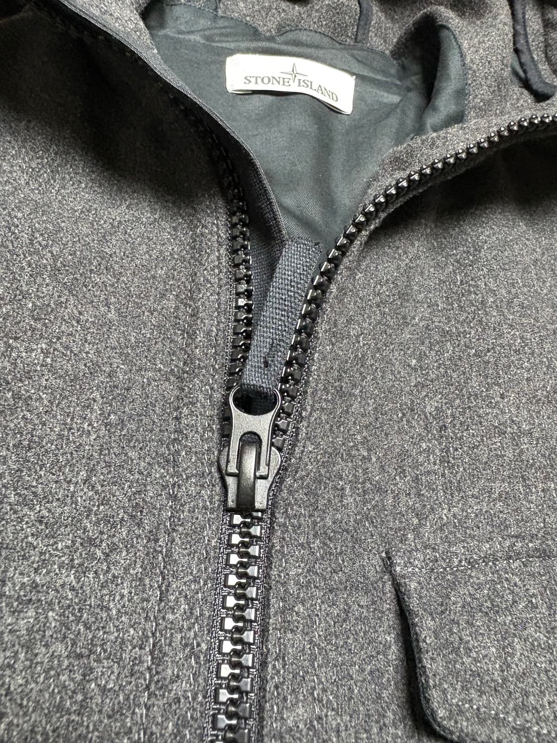 스톤아일랜드 파노펠트 울 코트 후드 자켓 상품이미지4