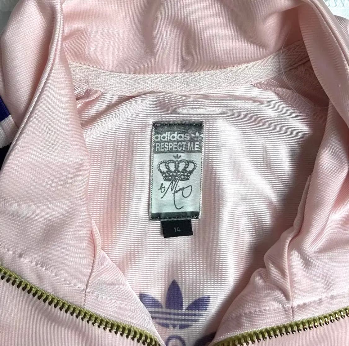 대장급 아디다스x미시엘리엇 극레어 인디고핑크 져지 상품이미지4