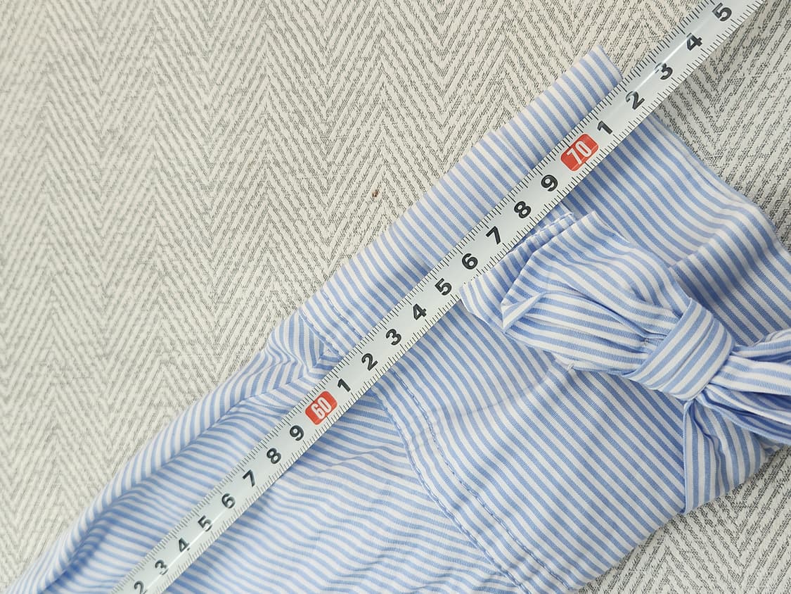 [S] 자라 ZARA 스트라이프 리본 블라우스 오버핏 상품이미지9