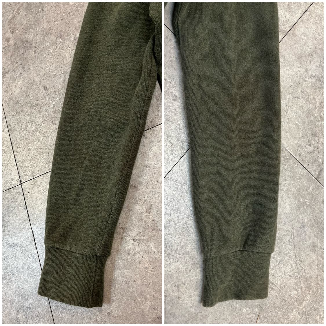 폴로 랄프로렌 엘보우패치 숄카라 니트 그린 S #csz2659  상품이미지7