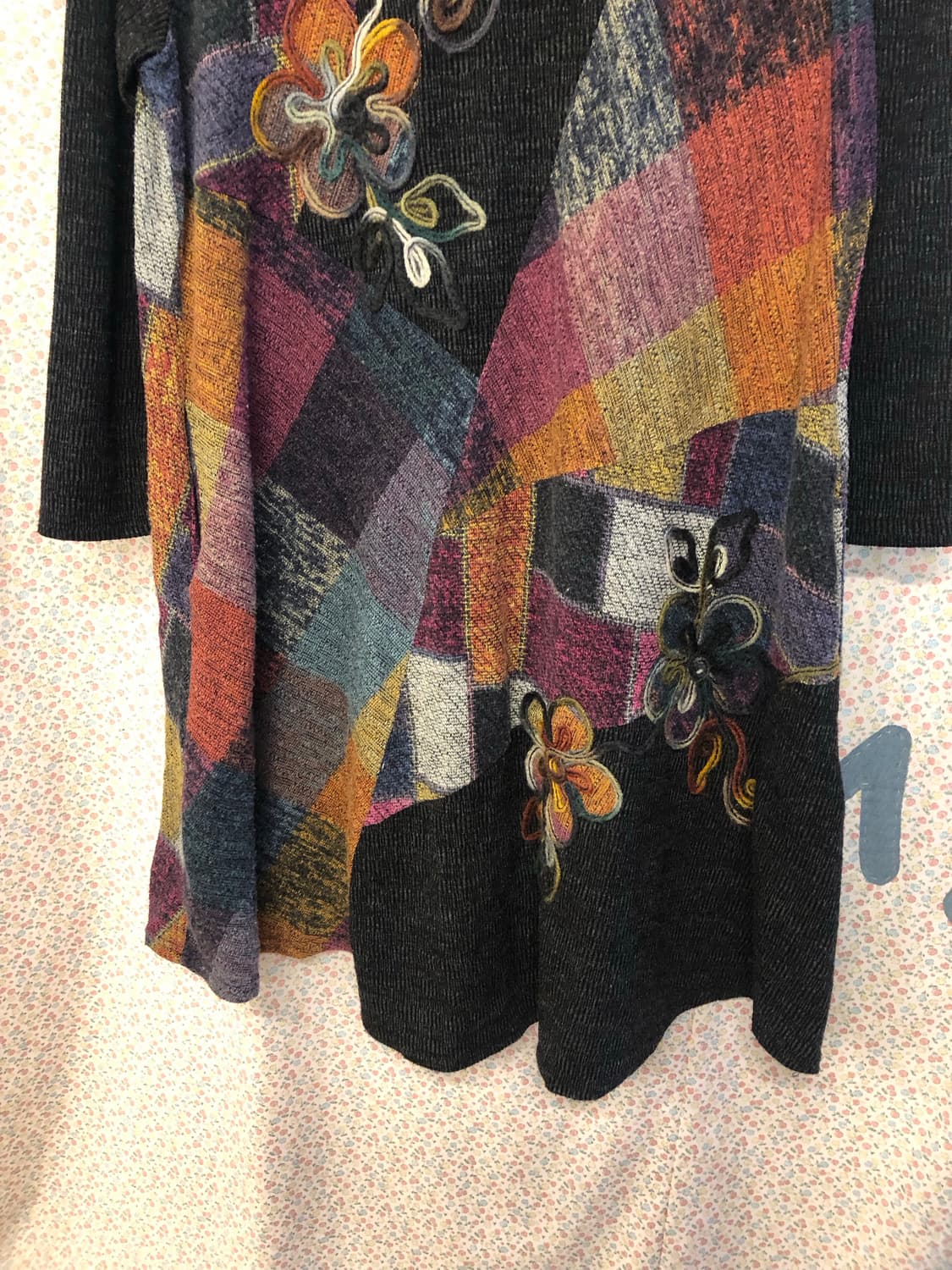 floral patch knit dress 상품이미지4