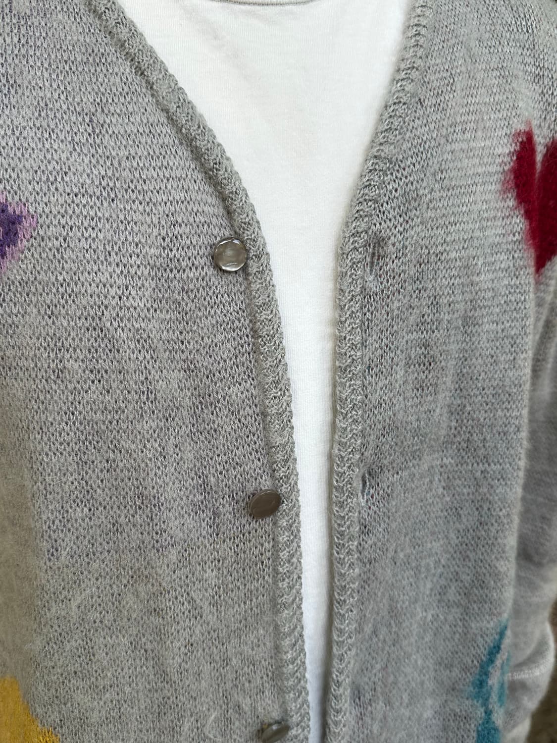 니들스 x 스튜디오스 빠삐용 모헤어 가디건 그레이 상품이미지7