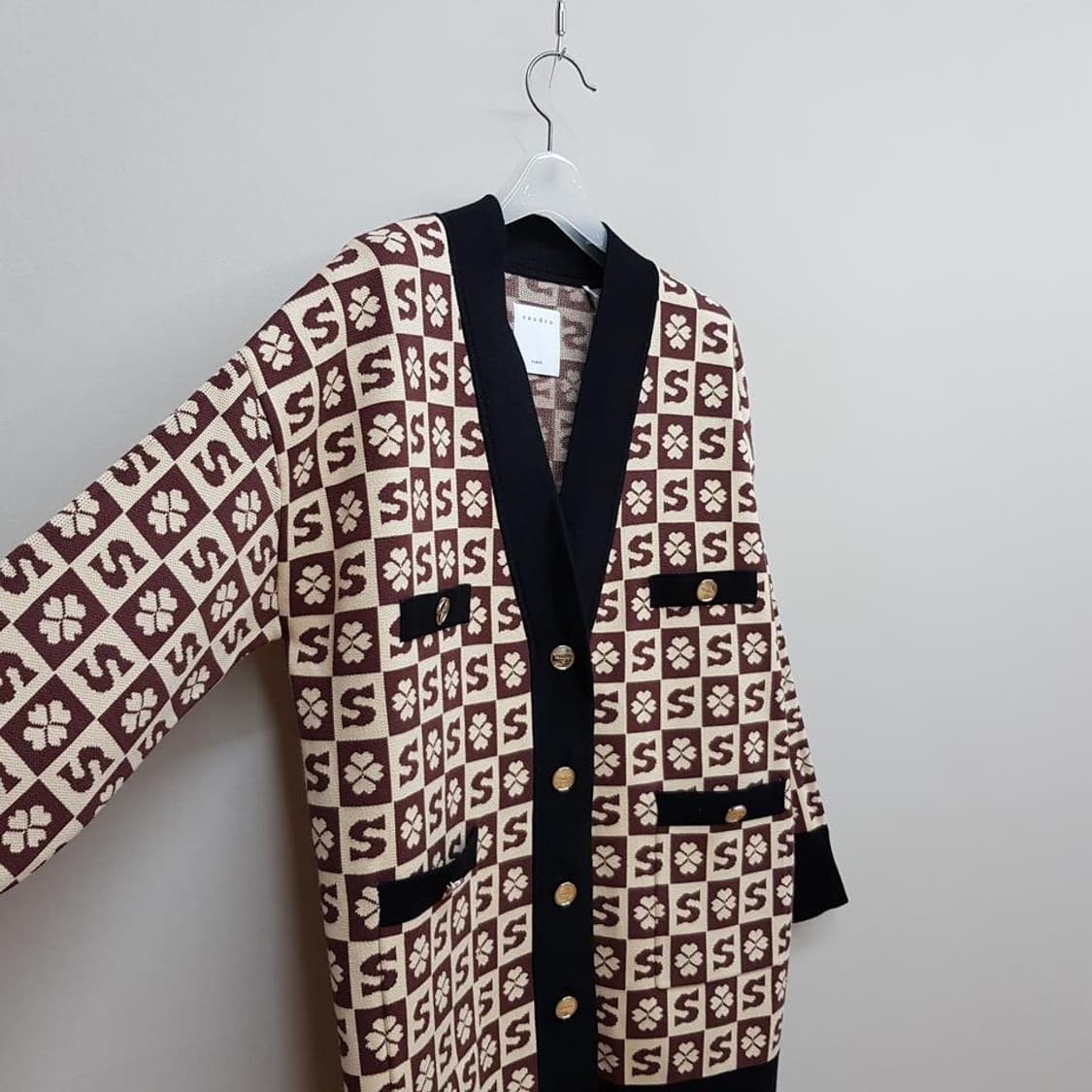 산드로 SANDRO 스트릭자켓  1사이즈 택달린 새제품 상품이미지4