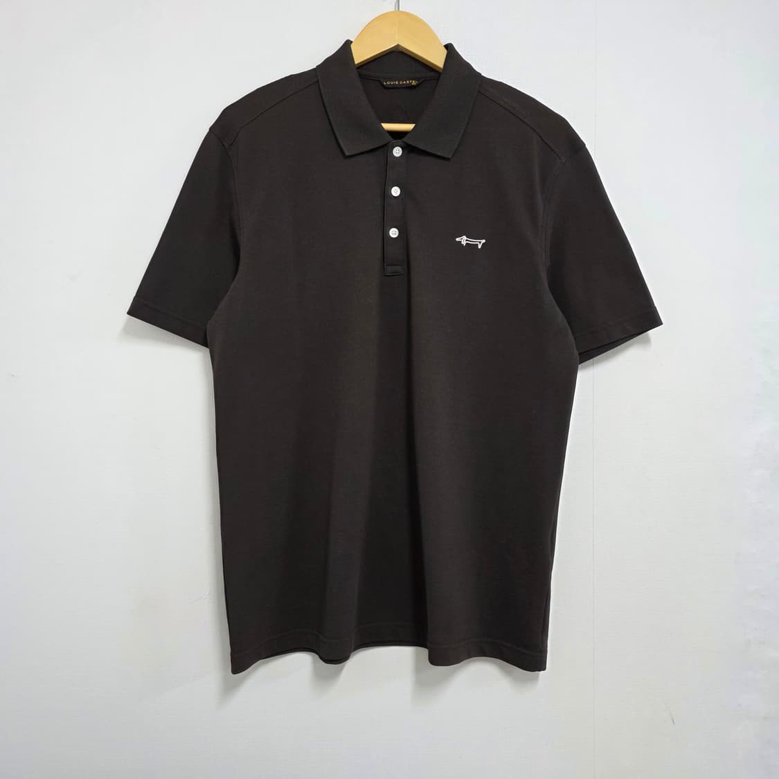 105 루이까스텔 반팔 카라티 브라운 상품이미지2