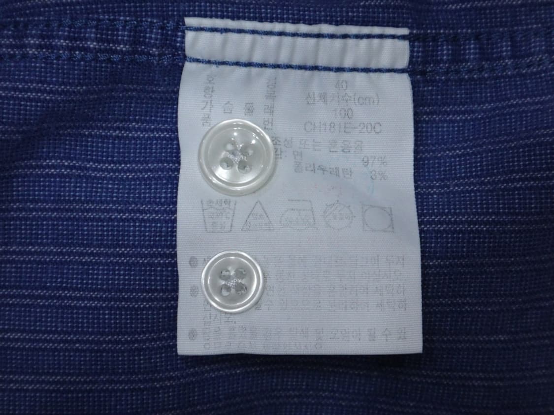 (L/100) 라코스테 옥스포드 변형 스트라이프 셔츠 상품이미지9
