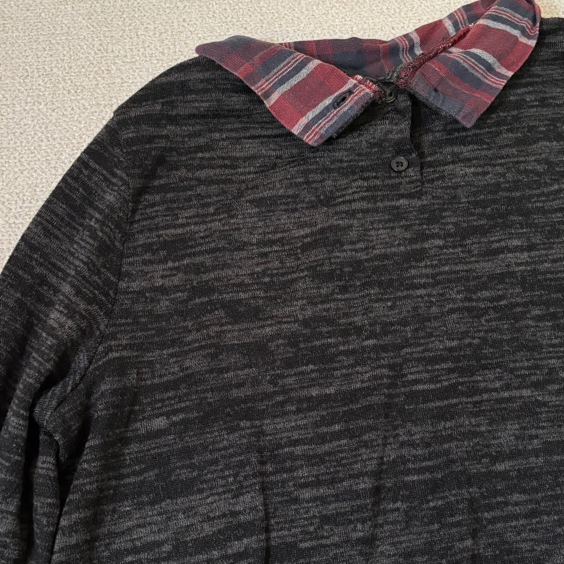 일본빈티지 cpa 체크포인트 니트 원피스 탑 상품이미지4