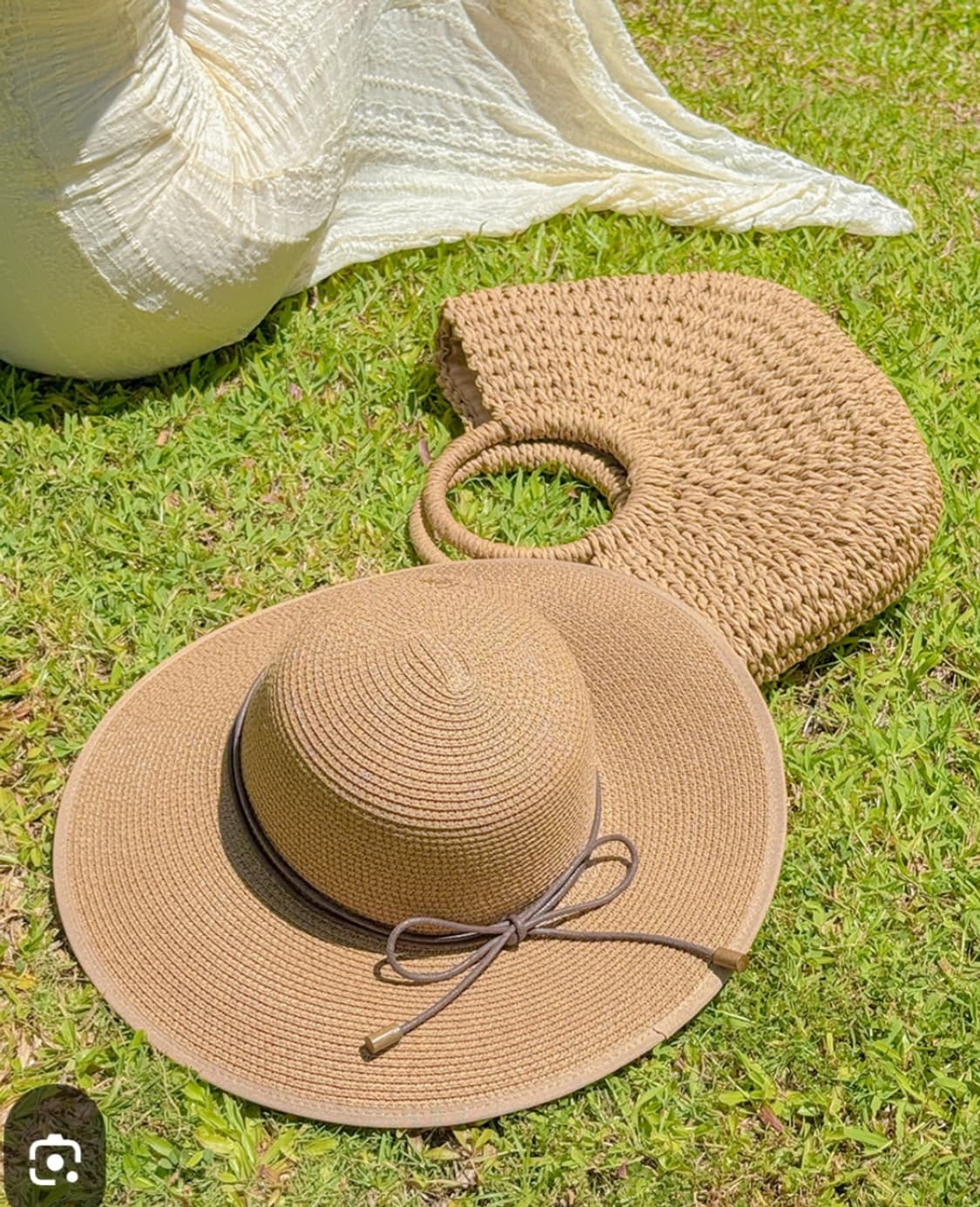 [엘르 BASIC ELLE] 라탄 챙모자 얼굴작아보이는 여름모자 상품이미지2